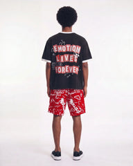 Mixed Emotions Graffiti Shorts Red