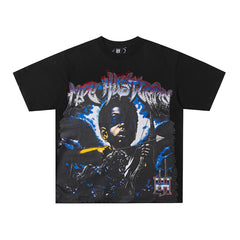 Life Hustlers Blue Phantom Vintage Graphic Streetwear Tee