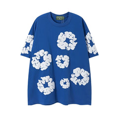 Denim Tears Loose Foam Print Tee Blue