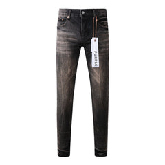 Purple Jeans Mens Jeans Man Jeans Pants Designer Black Skinny Stickers Light Wash Ripped Motorcycle 9057