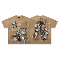 SUPPLY Holy Spirit Boxy Khaki T‑Shirt
