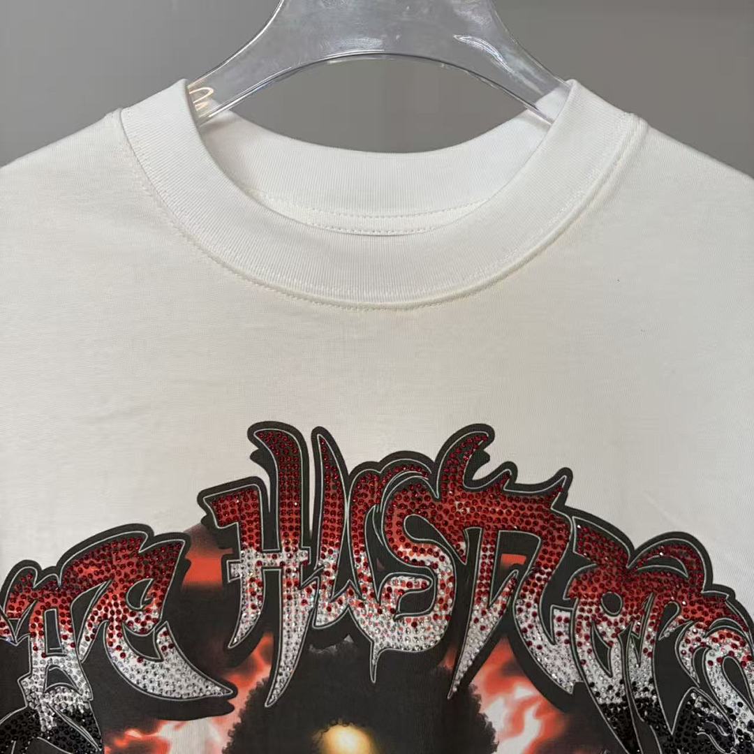 Life Hustlers Red Flame Skull Tee