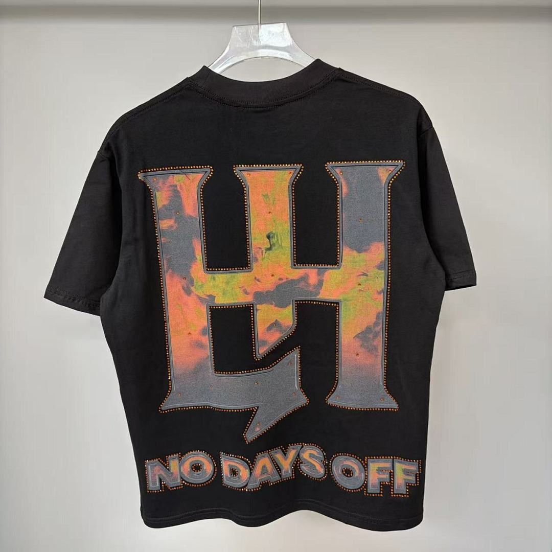 Life Hustlers Orange Skull Rider Tee