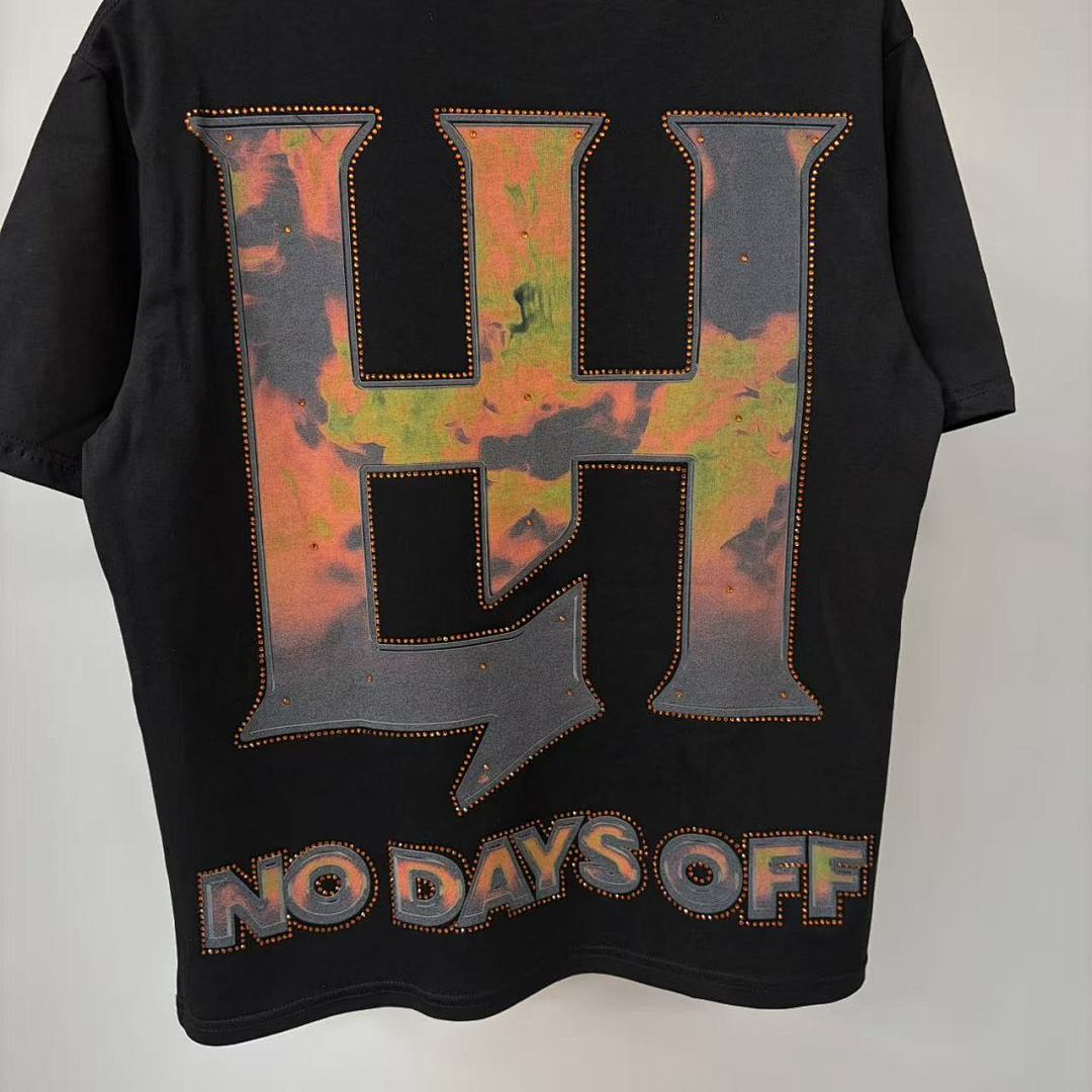 Life Hustlers Orange Skull Rider Tee