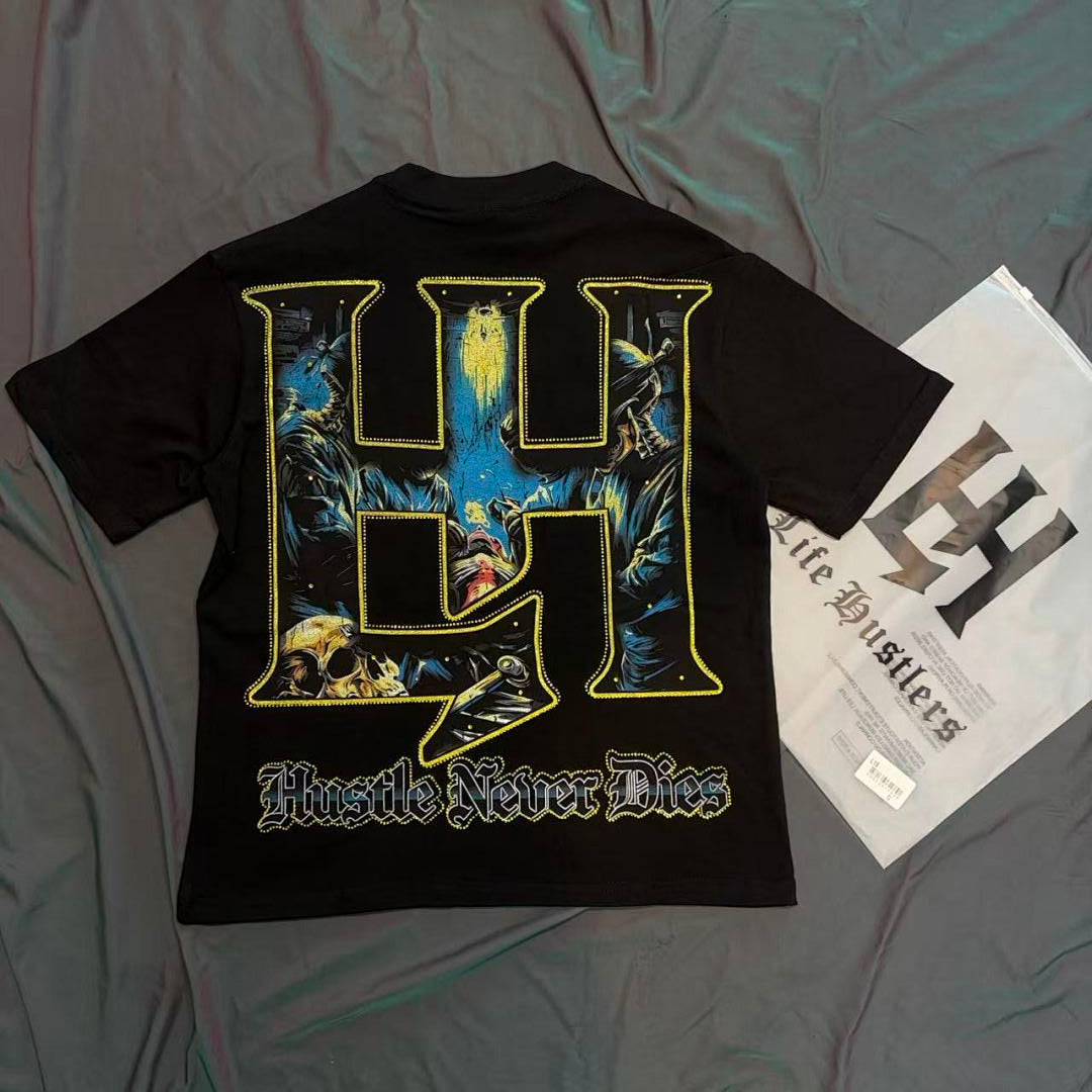 Life Hustlers Blue Rider Graphic Tee