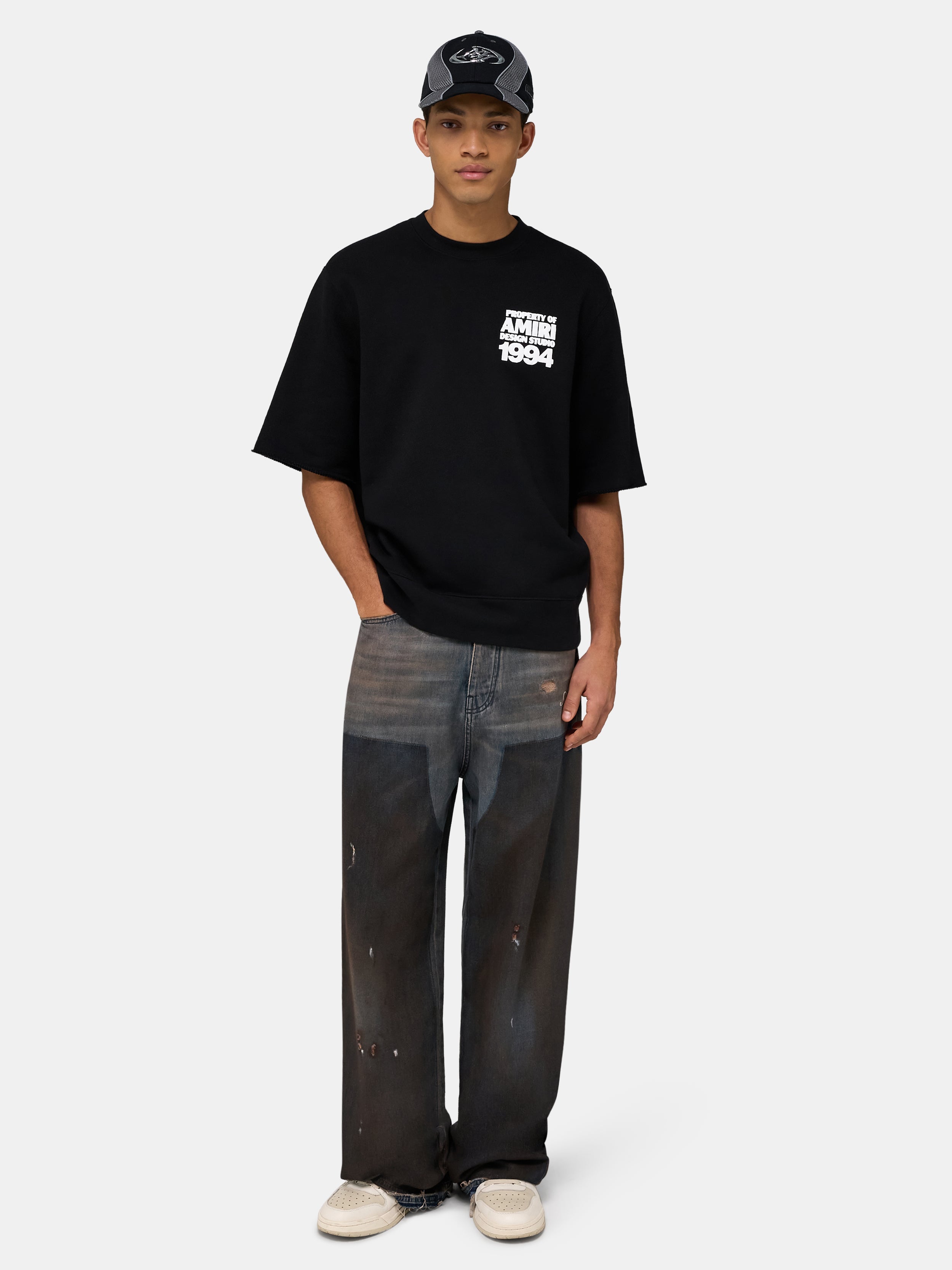AMIRI 1994 CUTOFF CREW - Black