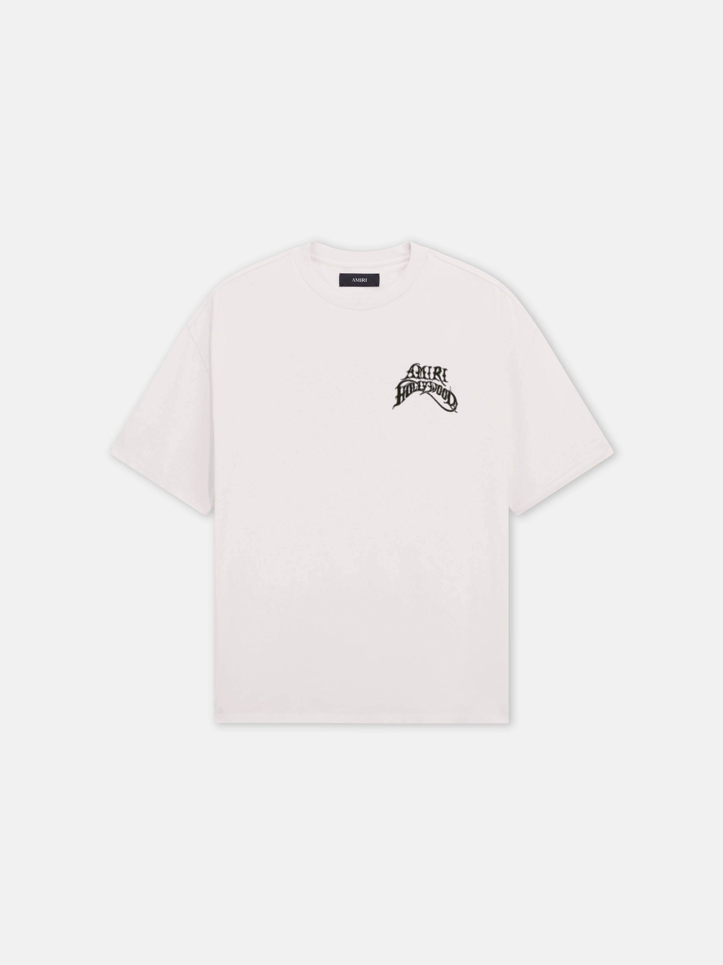 AMIRI HOLLYWOOD LIGHTWEIGHT JERSEY SKATE TEE - Ivory