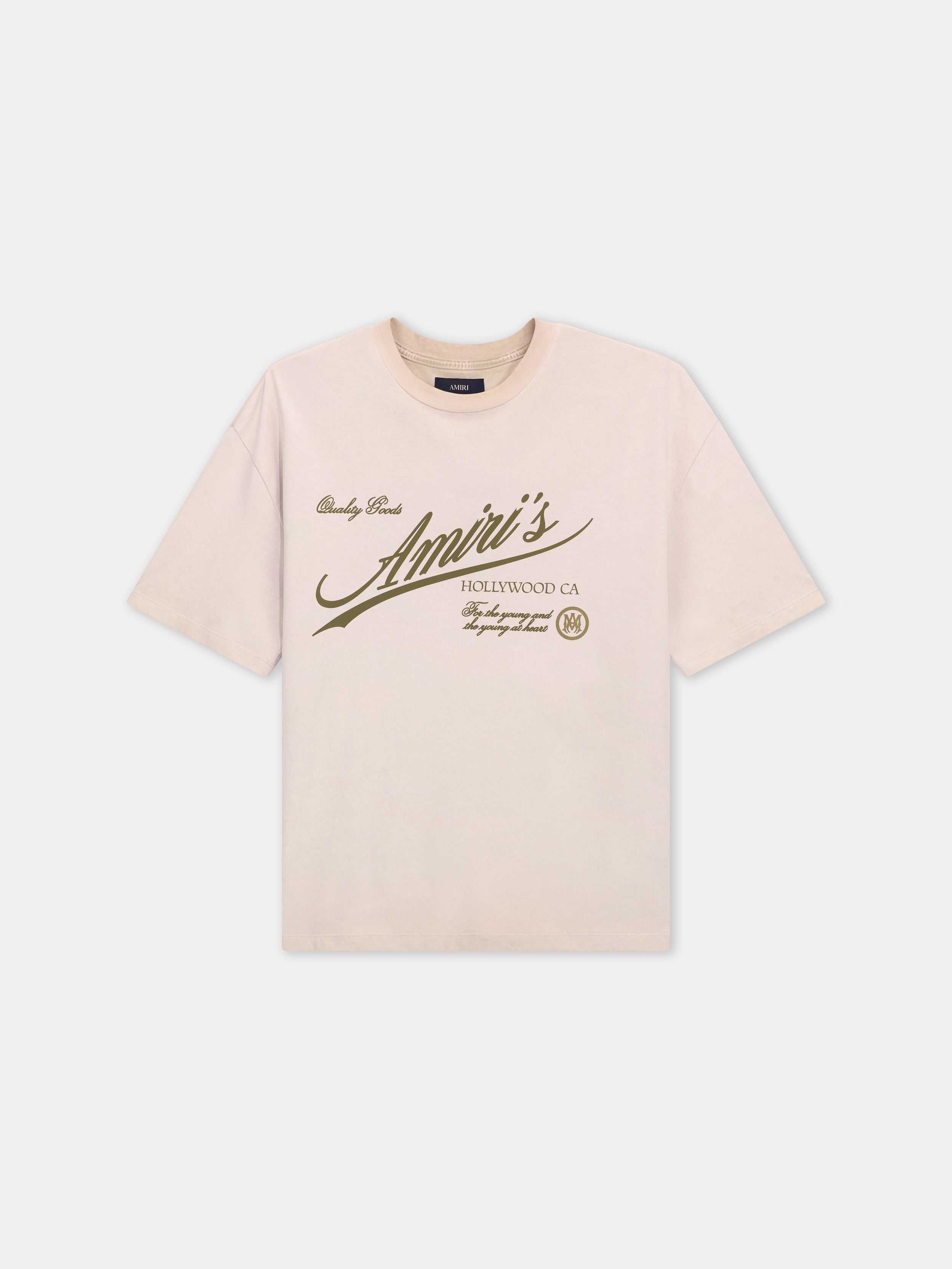 AMIRI QUALITY GOODS OVERSIZED TEE - Alabaster