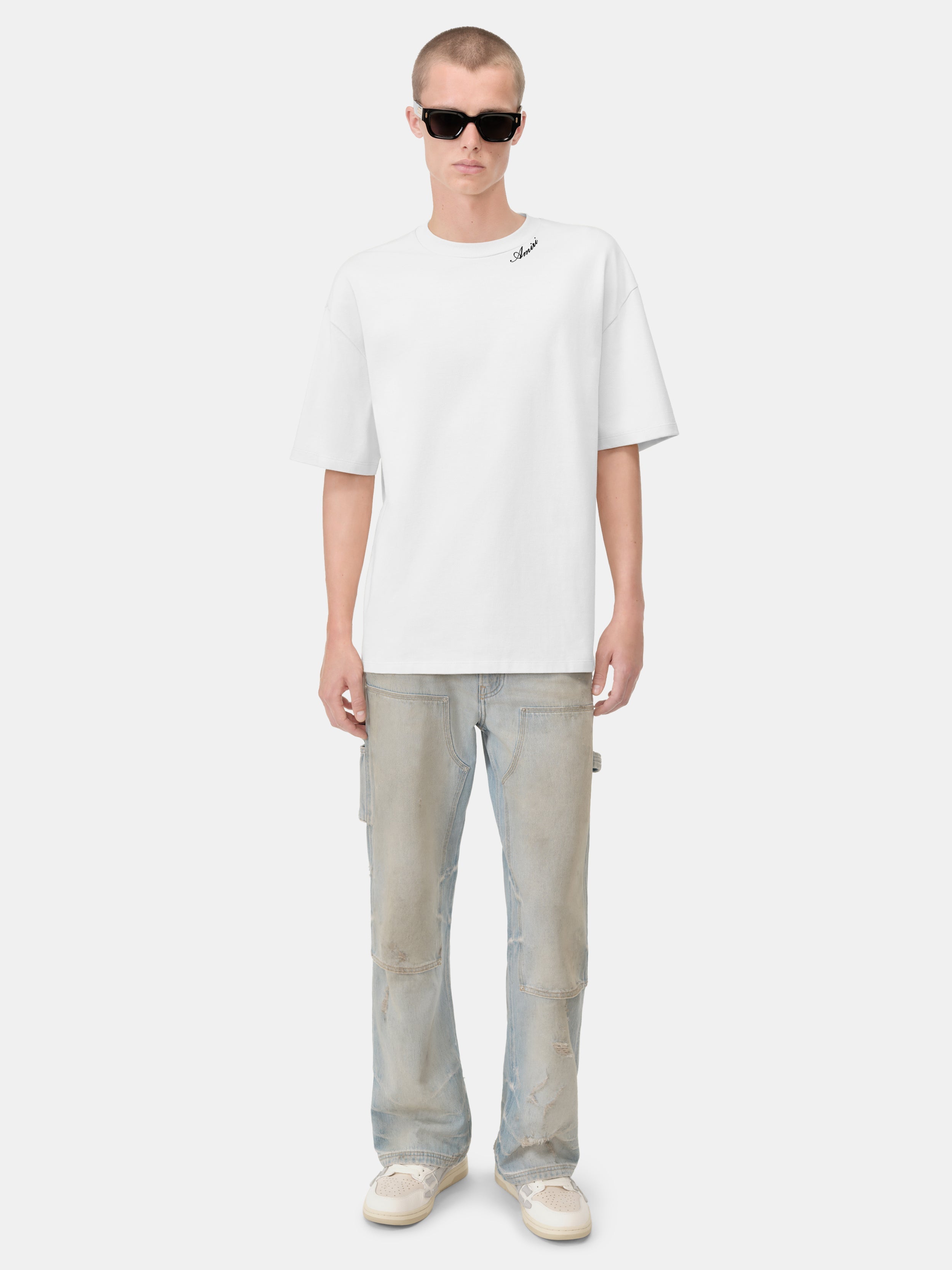 AMIRI SCRIPT TEE - White