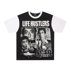 Life Hustlers Vintage Street Portrait Graphic Tee