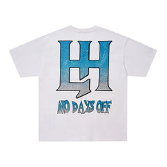 Life Hustlers Blue Panther Vintage Animal Graphic Oversized Tee