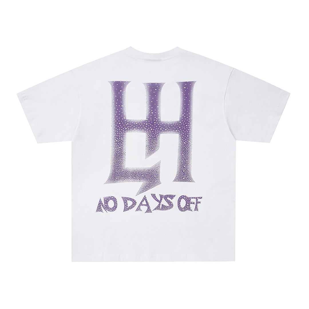 Life Hustlers Purple Moon Girl Vintage Graphic Oversized Tee
