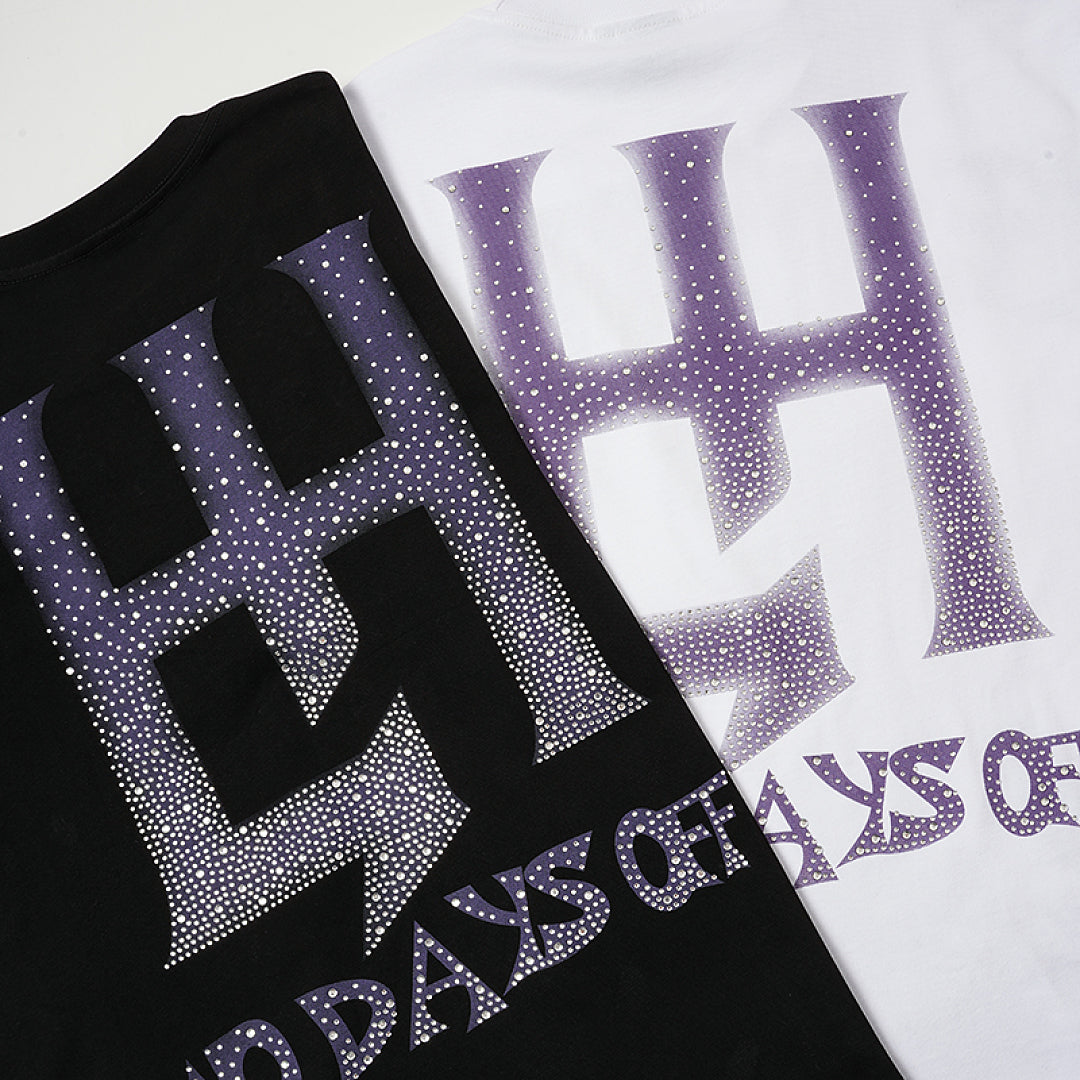 Life Hustlers Purple Moon Girl Vintage Graphic Oversized Tee