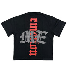 Mixed Emotions Octopus Rhinestone Tee Black