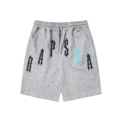 Trapstar Color Contrast Embroidered Shorts Grey