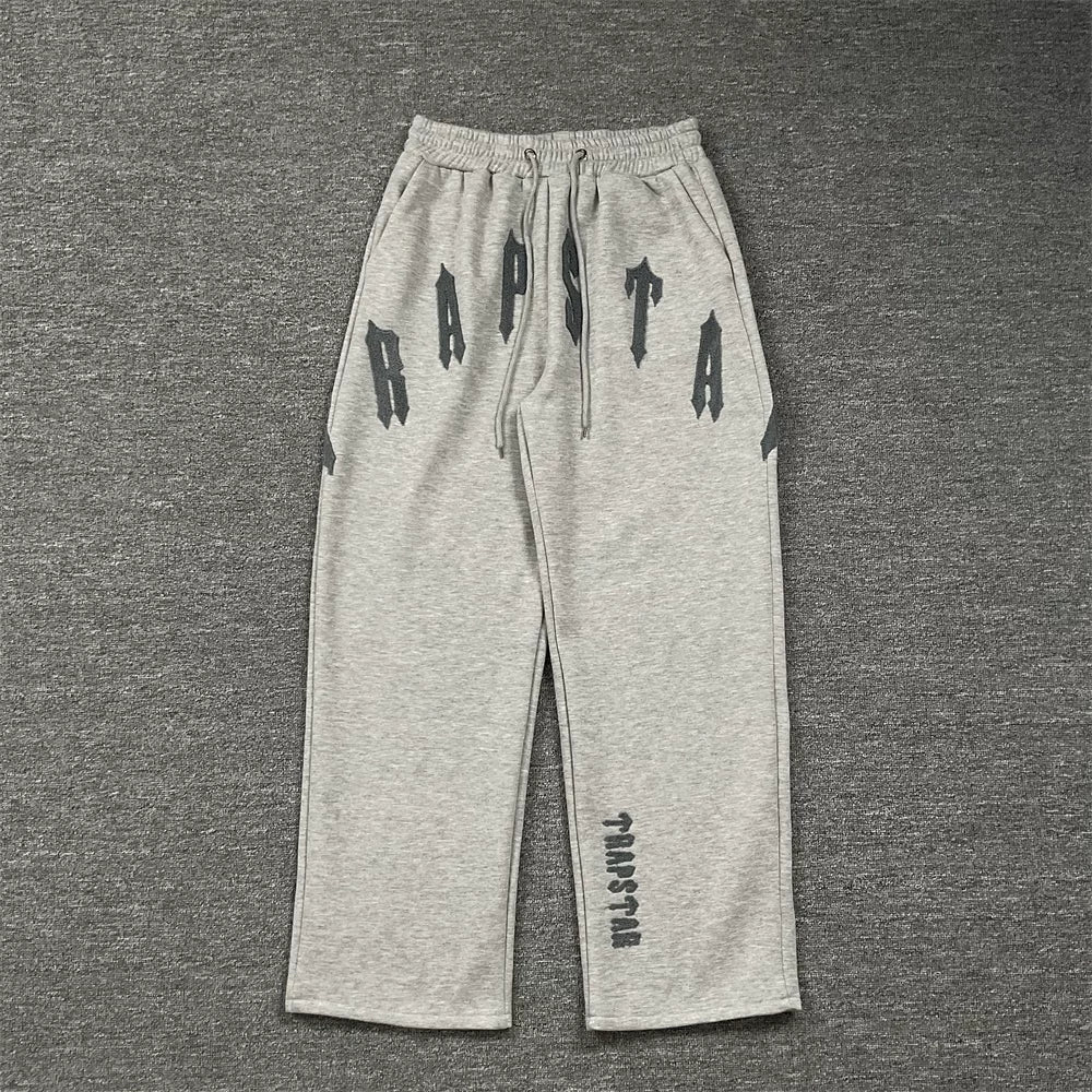 TRAPSTAR Plus Velvet Casual Sweatpants Grey