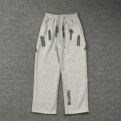 TRAPSTAR Plus Velvet Casual Sweatpants Grey