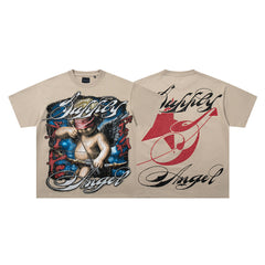 SUPPLY Blindfolded Cupid Angel Graphic Tee
