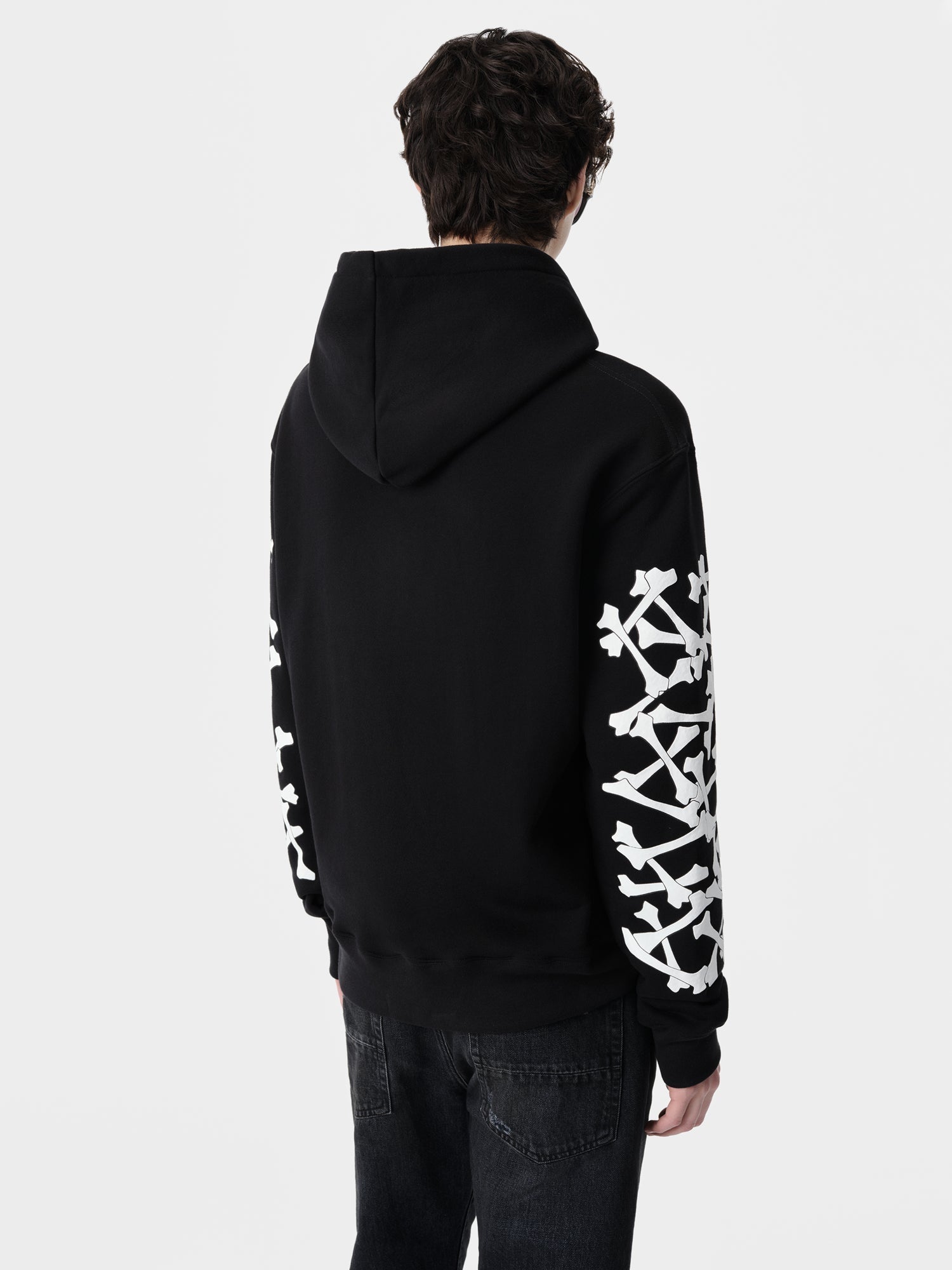 AMIRI BONES STACKED HOODIE - Black