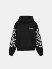 AMIRI BONES STACKED HOODIE - Black