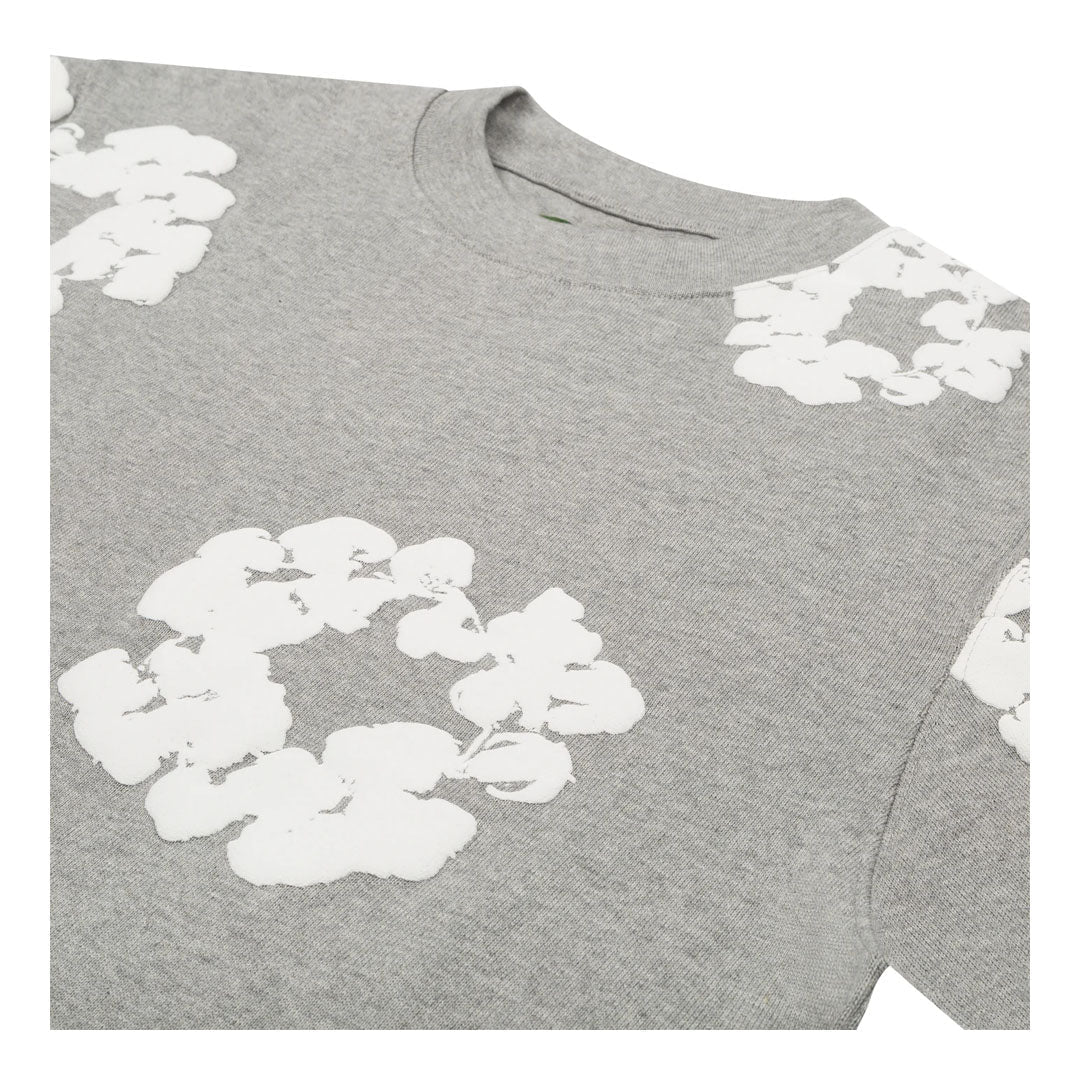 Denim Tears Cotton Wreath Grey Long Sleeve Tee